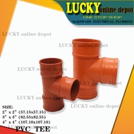 ORANGE PVC SANITARY TEE FITTINGS