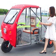 THOT Electric Tricycle Rain Canopy Rain Curtain Express Warm Curtain Thickened Rainproof Wind Curtai