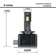 Car LED Headlight D Series D1S/D2S/D3S/D4S/D5/D8 Double Copper Tube Thermal Conductive led Light Hea