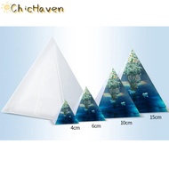 ChicHaven Khuôn silicon nhựa resin kim tự tháp siêu lớn khuôn làm trang sức đúc nhựa 15cm