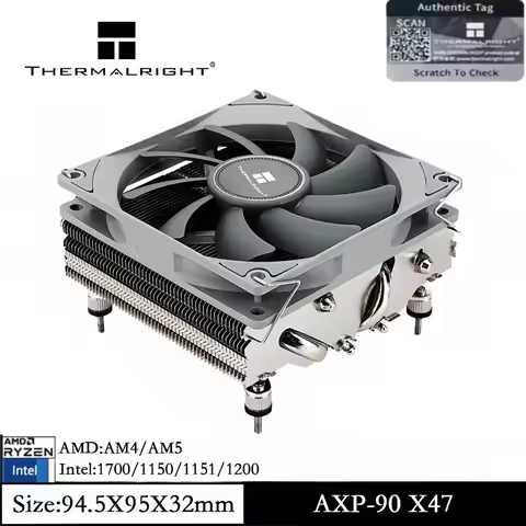 Thermalright AXP90 X47 CPU Cooler TL-9015 Slim PWM CPU Computer ITX Heatsink Air Cooler for AM4 AM5 