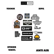 PREMIUM waterproof Civil Engineering cutting sticker Civil Engineering sticker/