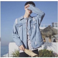 Slim Men Denim Jeans Jacket Men Clothes Cowboy Male Jacket Jaket Denim Lelaki Men Jeans Outerwear