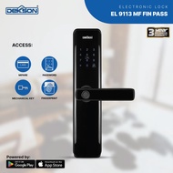 DEKKSON SMART DIGITAL LOCK EL 9113 MF FIN PASS HITAM-Teguhbajasentosa