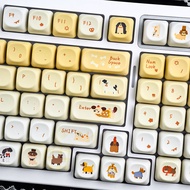 MAIMOOO Dog Family Keycap MOA/Cherry Profile 120 Keys PBT Dye Sublimation Aula F75 F99 Ajazz AK820 C