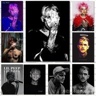 Modern R I P Rapper Music Star Lil Peep Portrait Poster Canvas Paintings Wall Art Picture for Living