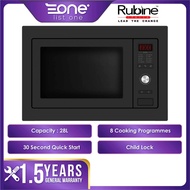 Rubine 28L RMO-OREO-28BL Built In Microwave Oven with Grill Function