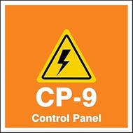 Accuform TDK209XVM Adhesive Dura-Vinyl"CP-9 Control Panel" Energy Source Shape ID Tag, 2.5" W x 2.5"