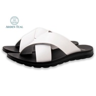 ARDEN TEAL Concordia White Sandals