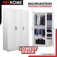 ⚡️NETHOME⚡️3 Door Wardrobe Cabinet Storage / 2 Door / Almari Baju / Wardrobe / almari / rak baju