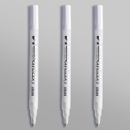 สำนักงานโรงเรียนปากกาปากกาอะคริลิกสีขาวกันน้ำ3ชิ้นขนาด2.0มม.