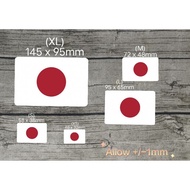 Waterproof Glossy Vinyl 🇯🇵 Japan 🇯🇵 National Flag Sticker (Free SG Singpost Mailing)+FOC Mini SG Fla