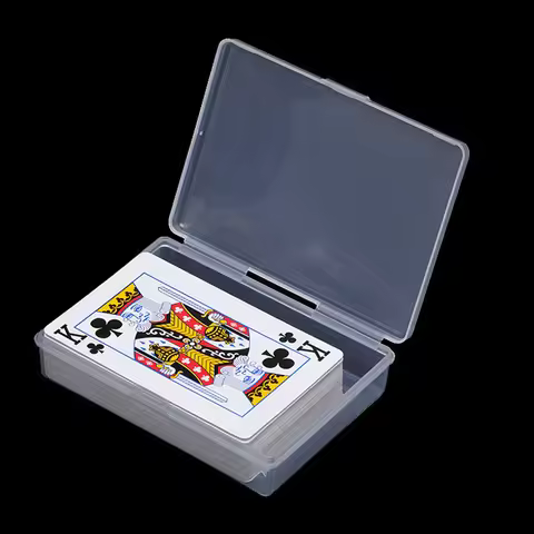3 pcs Transparent Plastic Boxes 10*7cm Playing Cards Container PP Storage Case Packing Poker Game Ca