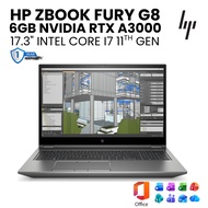 HP ZBOOK FURRY G8 WITH 6GB RTX NVIDIA A3000 | 17.3 INCH | INTEL CORE I7 11TH GEN PROCESSOR | 64GB RA