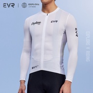 evr | เสื้อแจ็คเก็ตปั่นจักรยานชายแขนยาว EVR Graffiti Outdoor High Elastic Breathable Road Bike Summe