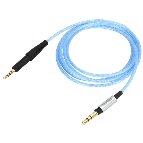 For Sennheiser HD8 HD8DJ HD7DJ HD6DJ MIX HD2.30 D569 HD579 Replaceable Earphone 3.5mm to 2.5mm Silve