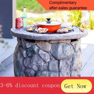 YQ12 Barbecue Oven Outdoor Barbecue Grill Home Barbecue Oven Brazier Barbecue Table Outdoor Carbon Fire Table Family Cou