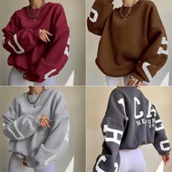 SWETER felt shirt that can be worn by men and women with heat printing, embossed print, elastic band