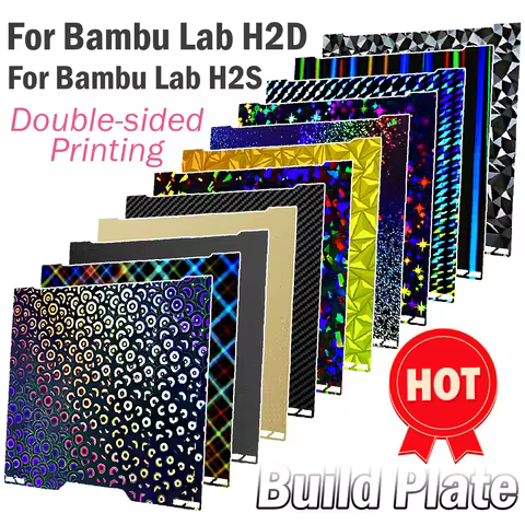For Bambu Lab H2d Build Plate Bambulab Smooth H2S Build Plate 350x320 Hiqh Quality For Bambu Lab H2D