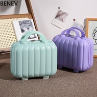 BENEV กระเป๋าเดินทางสำหรับกระเป๋าเดินทาง เคสแต่งหน้ารูปฟักทอง กล่องเก็บของในห้องน้ำ กระเป๋าเดินทางขน