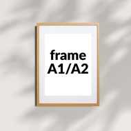 [A1/ A2] Wooden Photo Frame Dutch Teak WoodFrame Foto