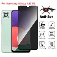 For Samsung Galaxy A22 5G SM-A226B Anti Spy Privacy Tempered Glass Screen Protector Compatible For S