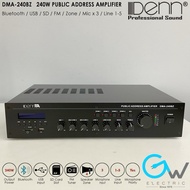 DENN DMA-240BZ 4 Zone Selector USB Public Address Amplifier (Mono 100V)