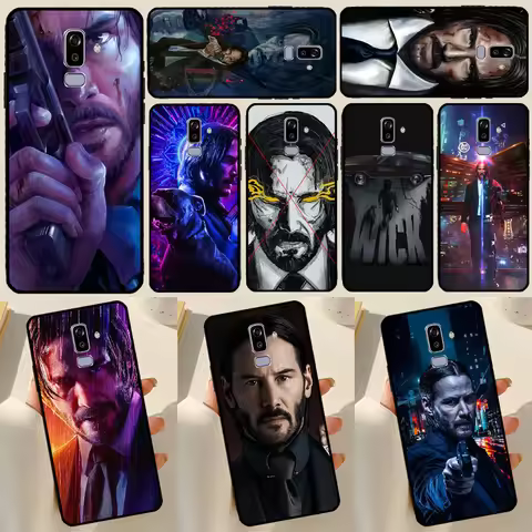 Cool Movie John Wick Phone Case For Samsung Galaxy J4 J6 Plus A6 A7 A8 A9 J8 2018 A3 A5 J1 J3 J5 J7 