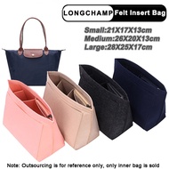 Felt Insert Bag Fits For Longchamp Handbag Liner Bag Organizer Cosmetic Makeup Bag Support Handbag lining Travel Portable Insert Purse Bags