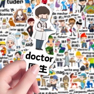 138 Pcs Professional Career Character Stickers for Kids, Educational Cartoon Job Decals for Journals