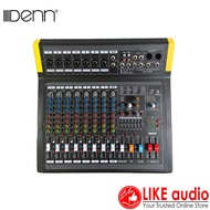 (FREE Wired Mic) DENN DQX-8ARB 8-Channel Powered Mixer