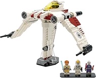 Display Stand Compatible with Lego Set 75432: V-19 Torrent Starfighter - Acrylic Flight Stand for Cl