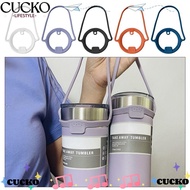 CUCKO 2Pcs Water Bottle Handle, Silicone Dia 85 to 100mm Insulated Tumblers, Leakproof Keep Drinks H