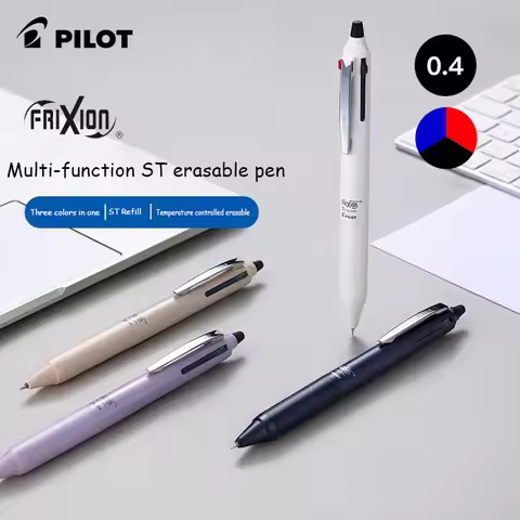 New Japan PILOT Frixion Three-color Multi-function Pen Press ST Nib Temperature Control Erasable Gel