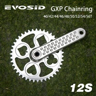 EVOSID Poker Disc GXP Road Bike Chainring 40T 42T 44T Tooth Disc 12 Speed Sprocket 52T/54T/56T 1mm Offset Direct Mount for Sram