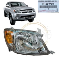 *Toyota Kun25 Hilux Vigo 2005 Head Lamp Unit/ Lampu Depan 81106-0K010 Lh/ 81105-0K010 Rh