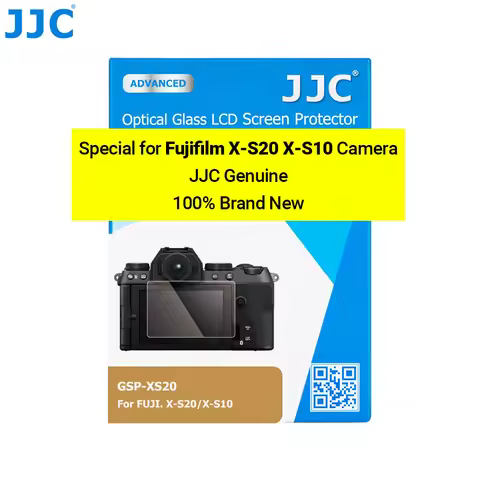 JJC X-S20 Tempered Glass Camera Protector for Fujifilm X-S20 X-S10 Camera LCD Screen Cover Anti-scra