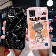เคส V20สำหรับ Vivo V2040 V2025 V2024น่ารักนักบินอวกาศฝาลายหินอ่อนซิลิโคนบางนิ่มเคสสำหรับ Vivo โทรศัพ