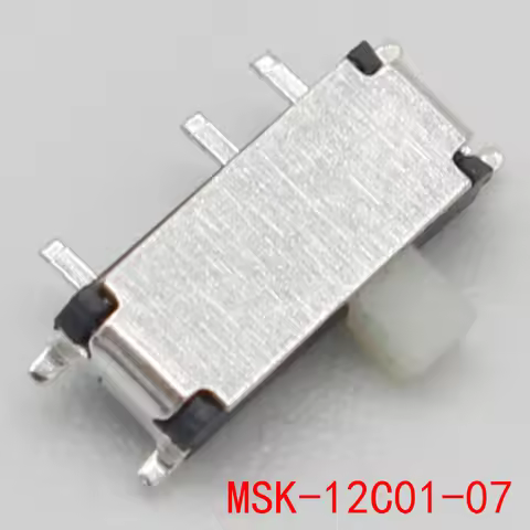 20PCS 7 Pin Mini Slide Switch On-OFF 2Position Micro Slide Toggle Switch 1P2T H=1.5MM Miniature Hori