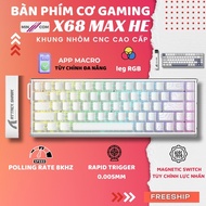 Mincom Attack Shark X68MAX HE Premium Mechanical Keyboard - Hall Effect Switch, 60% Layout, Custom R