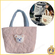 OMG* Diaper Bag Quilted Embroidery Bear Bag Large Capacity Bag Travel Bag