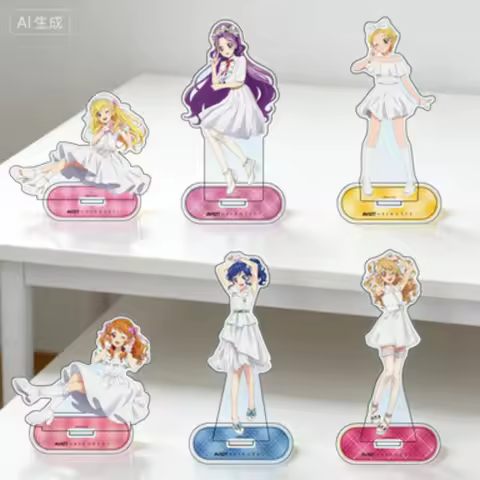 Anime Aikatsu Sumire Hikami Kaede Mizuki Kanzaki Akayi Ichigo Hoshimiya Acrylic standing sign board 