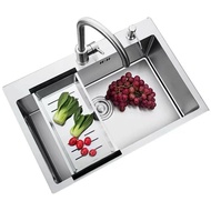 KITCHEN SINK 1 HOLE DISHWASH 60x45 STAINLESS HANDMADE