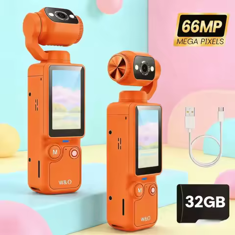 Portable Handheld Digital Camera, 1 Megapixel Resolution, 16x Digital Zoom, 4K Video Recording, 180 