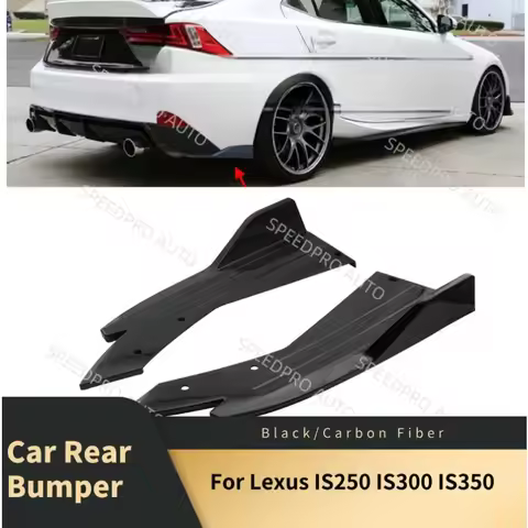 Rear Bumper Spoiler Lips For L-exus IS250 IS300 IS350 Splitter Diffuser Scratch Protector Trims Side