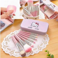 Pink HELLO KITTY BRUSH Cans 7pcs/HELLO KITTY BRUSH SET 7 IN 1