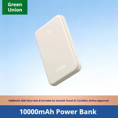 Ugreen Portable Power Bank 10000mah 20w Fast Charging Thin 3c Certified External Battery Pack Univer