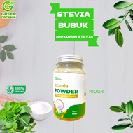 GREEN ORGANIK | Stevia Bubuk / Bubuk Asli Dari Daun Stevia 100gr & 40gr