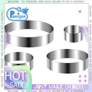 Round Cake Ring Set 4/6/8/10 Inch Biscuit Cutter Circle Cookie Cutters Cake Mold Stainless Steel Pas