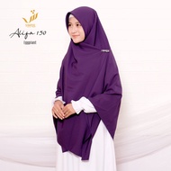 Alifa 150 | Jilbab Hijab Segi Empat Syari Panjang Lebar Jumbo Tebal Polos Murah Wolfis Premium